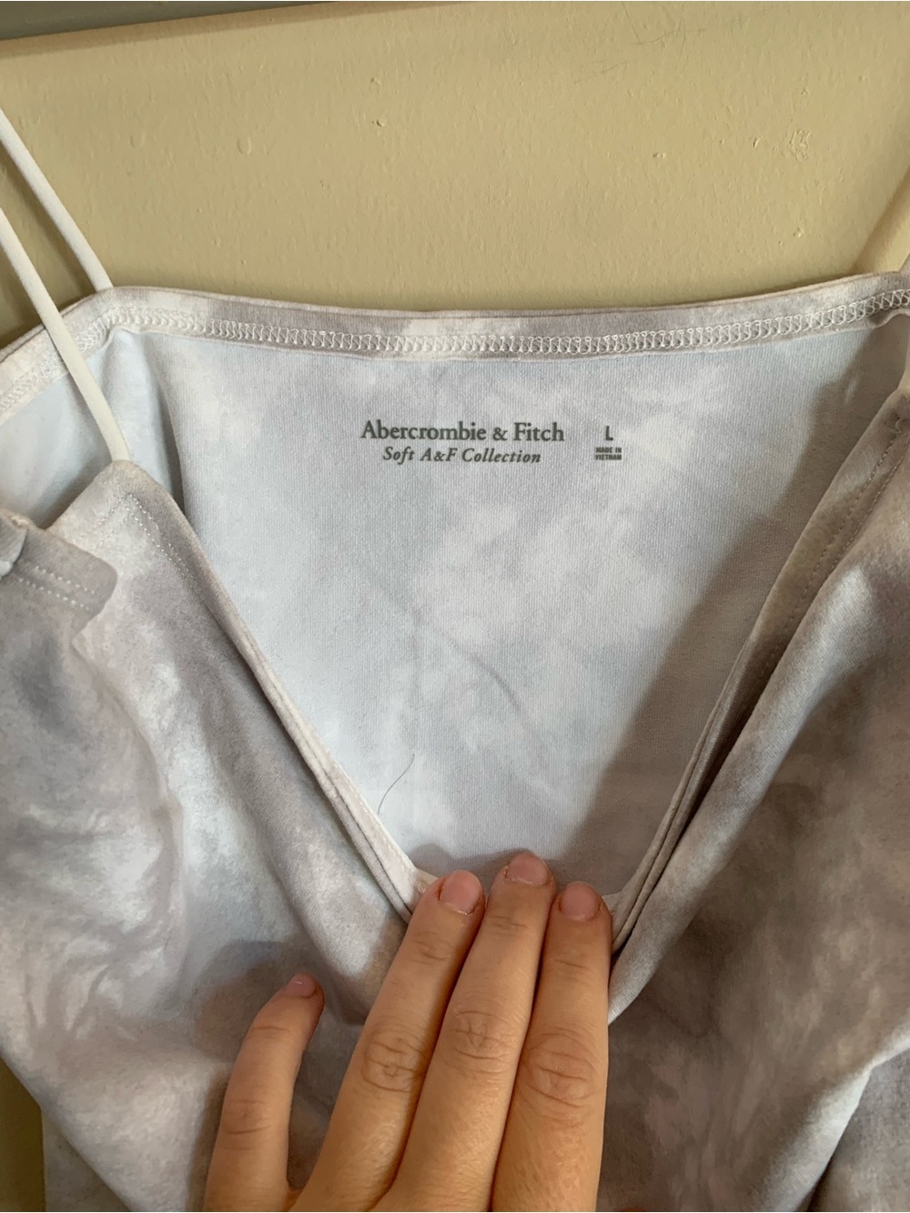 Abercrombie & Fitch Women Size Large Gray Tie-Dye Spaghetti Strap Body Suit - Picture 3 of 4